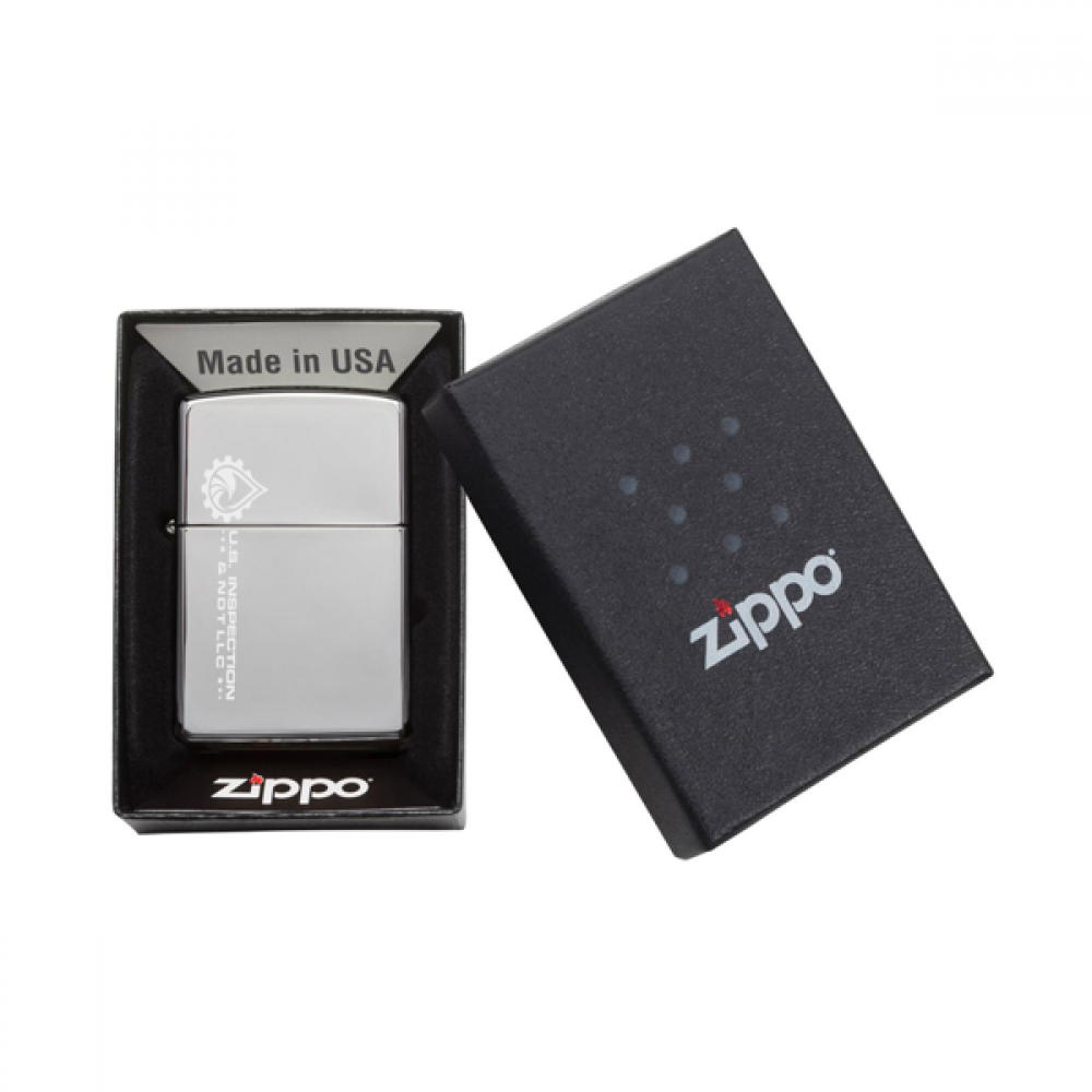 High Polish Chrome Zippo® Windproof Lighter 250 With Your Logo