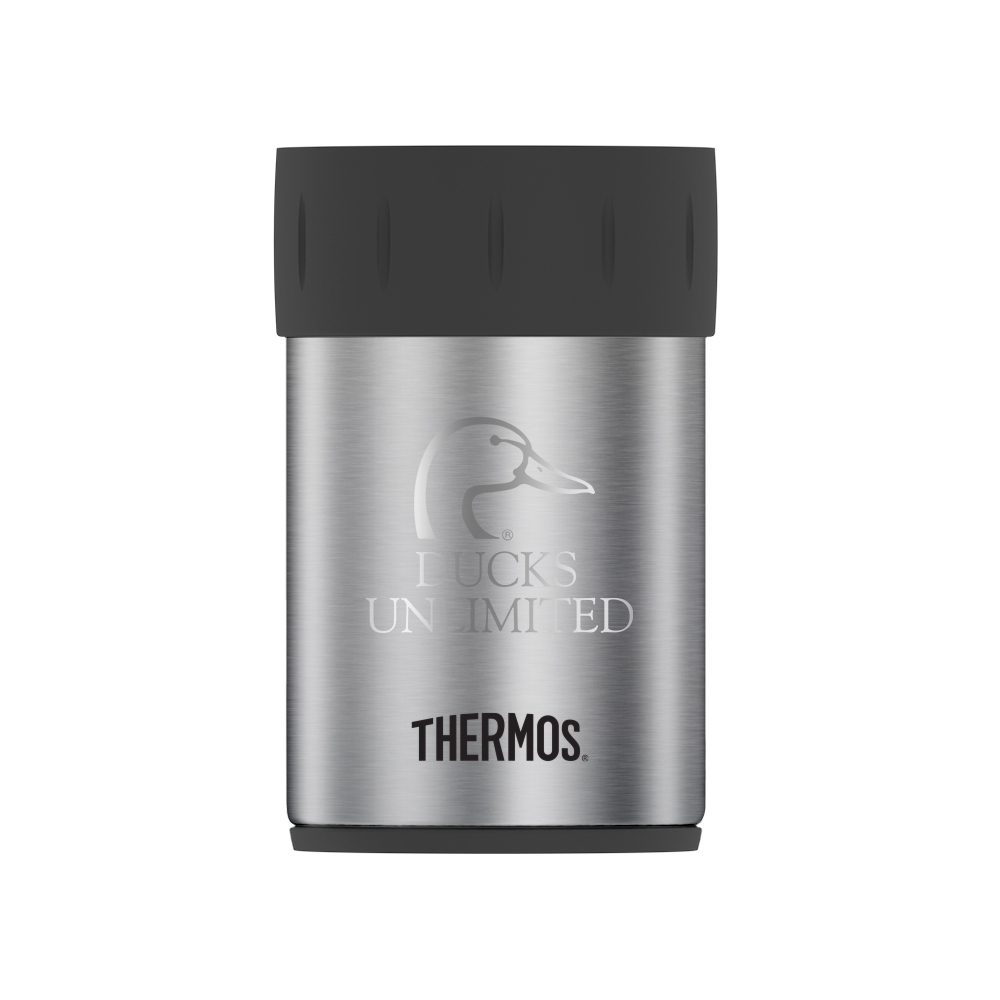 Thermos® Beverage Can Insulator M2700 Laser Engraved For Your Employees or Thirsty Clients