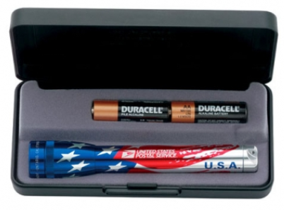 American Flag M2A Mini Maglite Flashlight