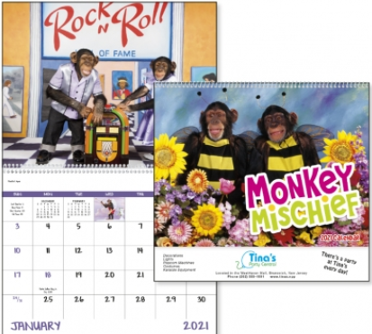 Monkey Mischief promotional calendar